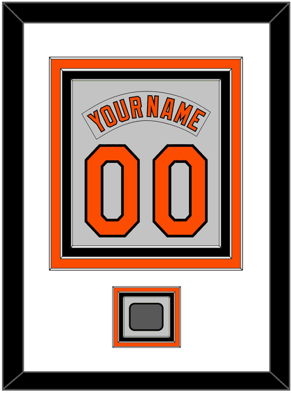 Baltimore Nameplate & Number Combined With 1983 World Series Patch - Road Gray (1978-1988) - Premier Tier 1