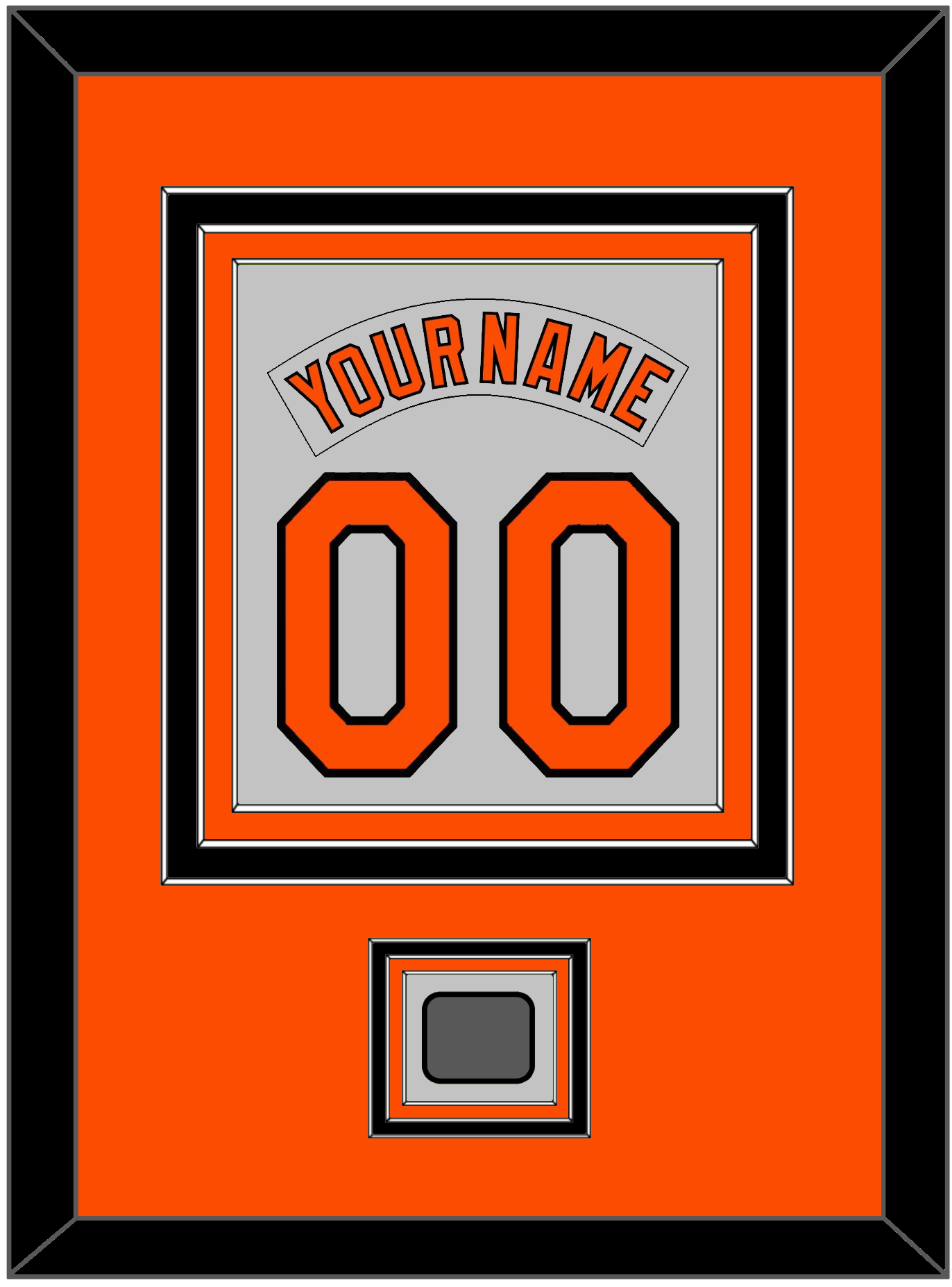 Baltimore Nameplate & Number Combined With 1983 World Series Patch - Road Gray (1978-1988) - Premier Tier 2