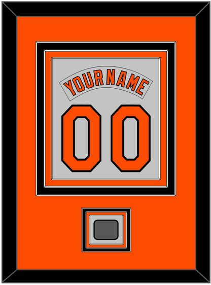 Baltimore Nameplate & Number Combined With 1983 World Series Patch - Road Gray (1978-1988) - Premier Tier 2