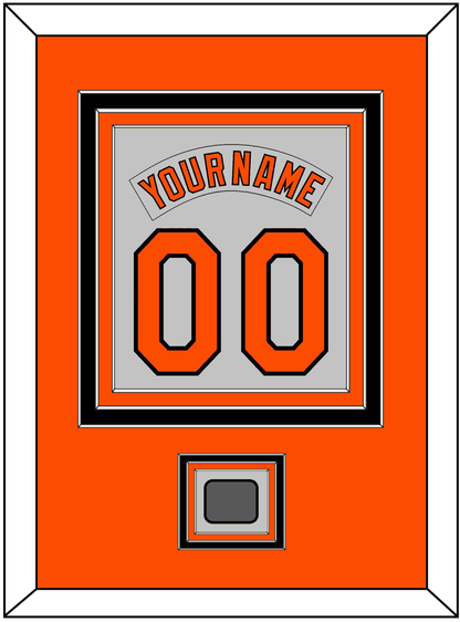 Baltimore Nameplate & Number Combined With 1983 World Series Patch - Road Gray (1978-1988) - Premier Tier 2