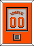 Baltimore Nameplate & Number Combined With 1983 World Series Patch - Road Gray (1978-1988) - Triple Mat 2