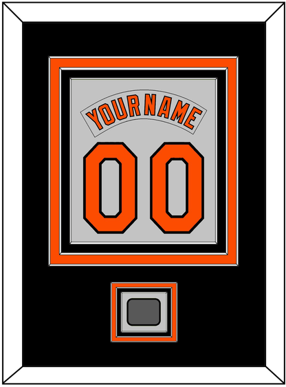 Baltimore Nameplate & Number Combined With 1983 World Series Patch - Road Gray (1978-1988) - Premier Tier 3
