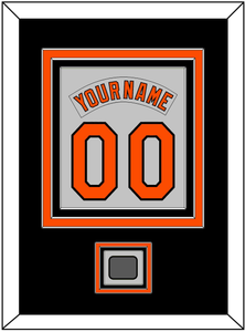 Baltimore Nameplate & Number Combined With 1983 World Series Patch - Road Gray (1978-1988) - Triple Mat 3