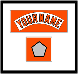 Baltimore Nameplate & World Series Jersey Patch - Home White (1978-1988) - Single Mat 1