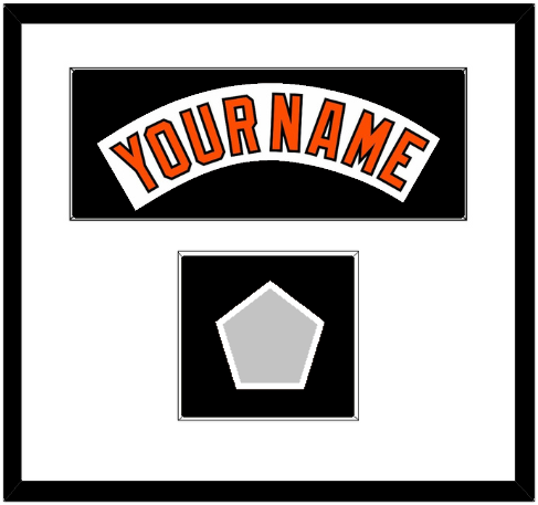 Baltimore Nameplate & World Series Jersey Patch - Home White (1978-1988) - Single Mat 2