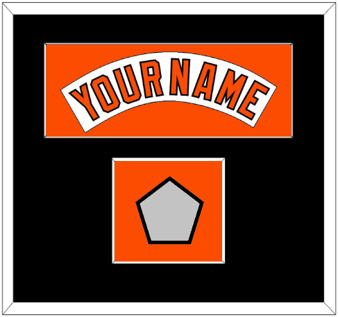 Baltimore Nameplate & World Series Jersey Patch - Home White (1978-1988) - Single Mat 4