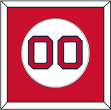 Boston Number - Home White - Single Mat 1