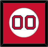 Boston Number - Home White - Single Mat 1