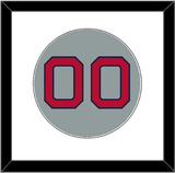 Boston Number - Road Gray - Single Mat 1