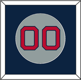 Boston Number - Road Gray - Single Mat 3