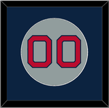 Boston Number - Road Gray - Single Mat 3