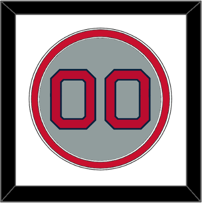 Boston Number - Road Gray (1992-2008) - Signature Tier 1
