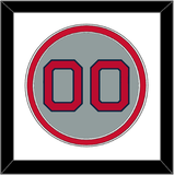 Boston Number - Road Gray - Double Mat 1