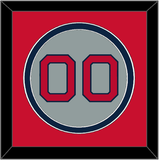 Boston Number - Road Gray (1992-2008) - Double Mat 3