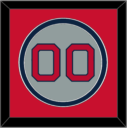 Boston Number - Road Gray - Signature Tier 3