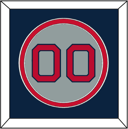 Boston Number - Road Gray - Signature Tier 4