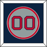 Boston Number - Road Gray (1992-2008) - Double Mat 4