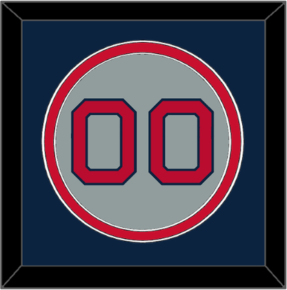 Boston Number - Road Gray (1992-2008) - Signature Tier 4