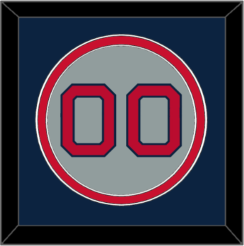 Boston Number - Road Gray - Signature Tier 4