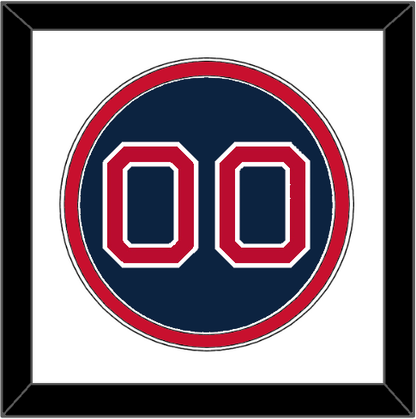 Boston Number - Alternate Road Blue - Signature Tier 1