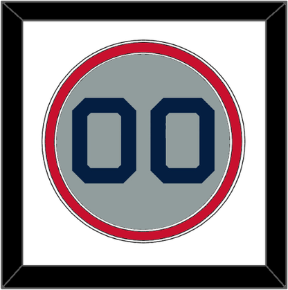 Boston Number - Road Gray (2009-2013) - Signature Tier 1