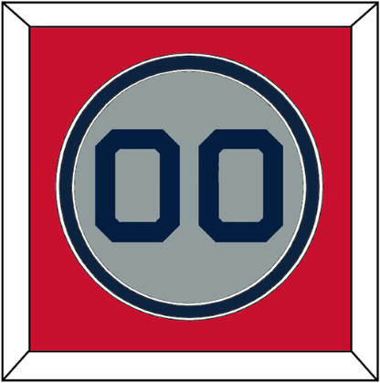 Boston Number - Road Gray (2009-2013) - Signature Tier 2