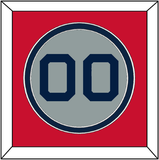 Boston Number - Road Gray (2009-2013) - Double Mat 2