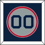 Boston Number - Road Gray (2009-2013) - Double Mat 3