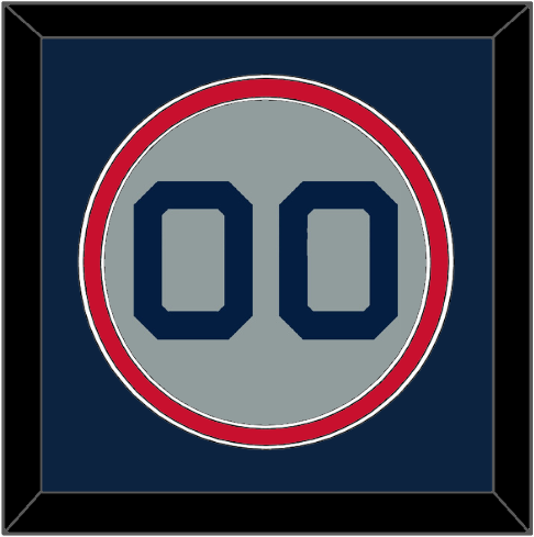 Boston Number - Road Gray (2009-2013) - Signature Tier 3