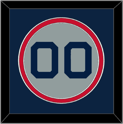 Boston Number - Road Gray (2009-2013) - Signature Tier 3