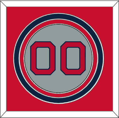 Boston Number - Road Gray - Premier Tier 2