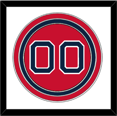 Boston Number - Alternate Red - Triple Mat 1