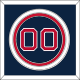Boston Number - Alternate Road Blue - Triple Mat 2