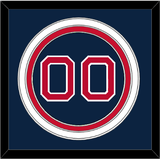 Boston Number - Alternate Road Blue - Triple Mat 2