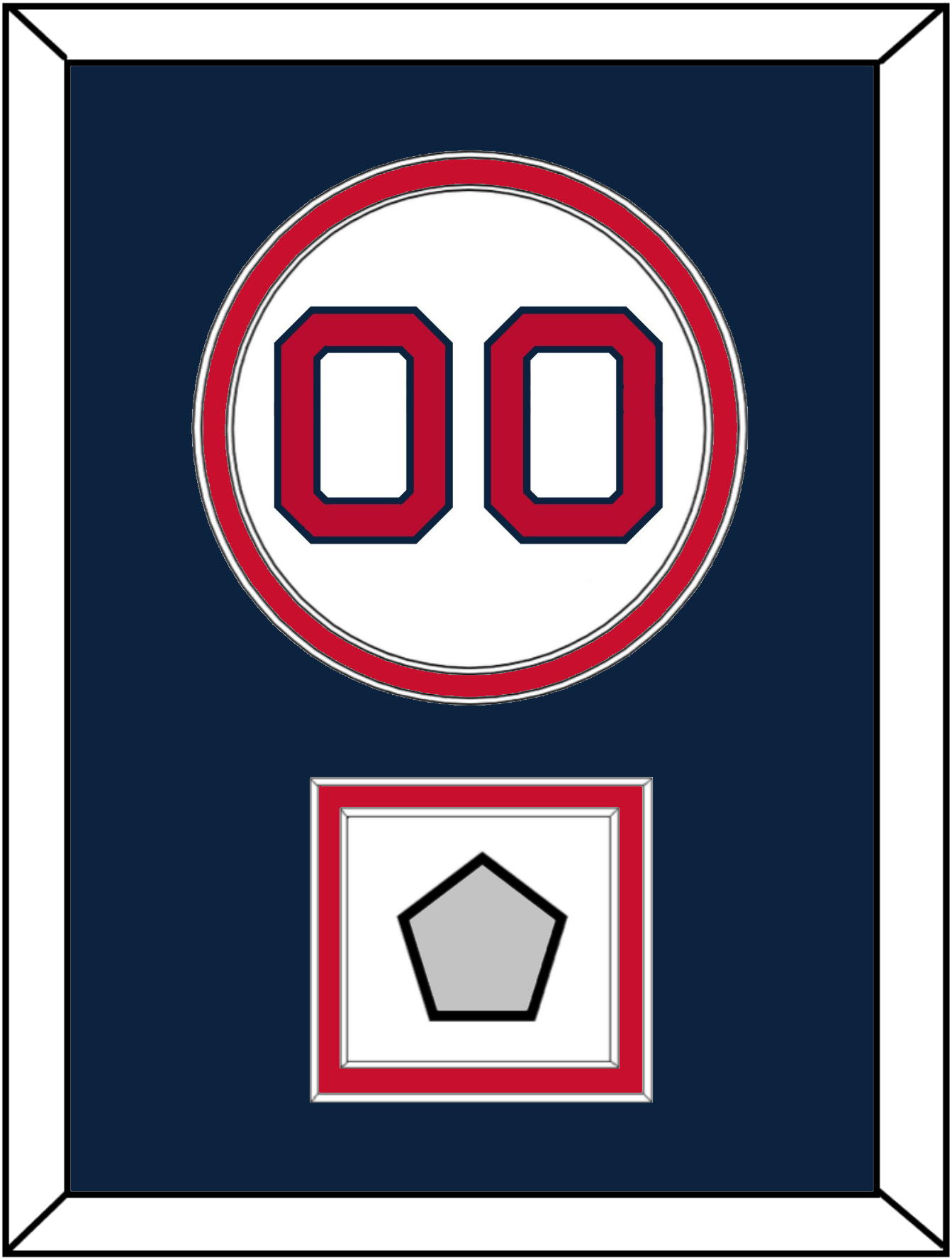 Boston Number & World Series Champions Patch - Home White - Signature Tier 4