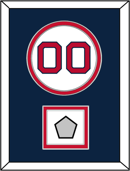 Boston Number & World Series Jersey Patch - Home White - Signature Tier 4