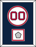 Boston Number & World Series Champions Patch - Home White - Double Mat 4
