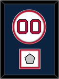 Boston Number & World Series Champions Patch - Home White - Double Mat 4