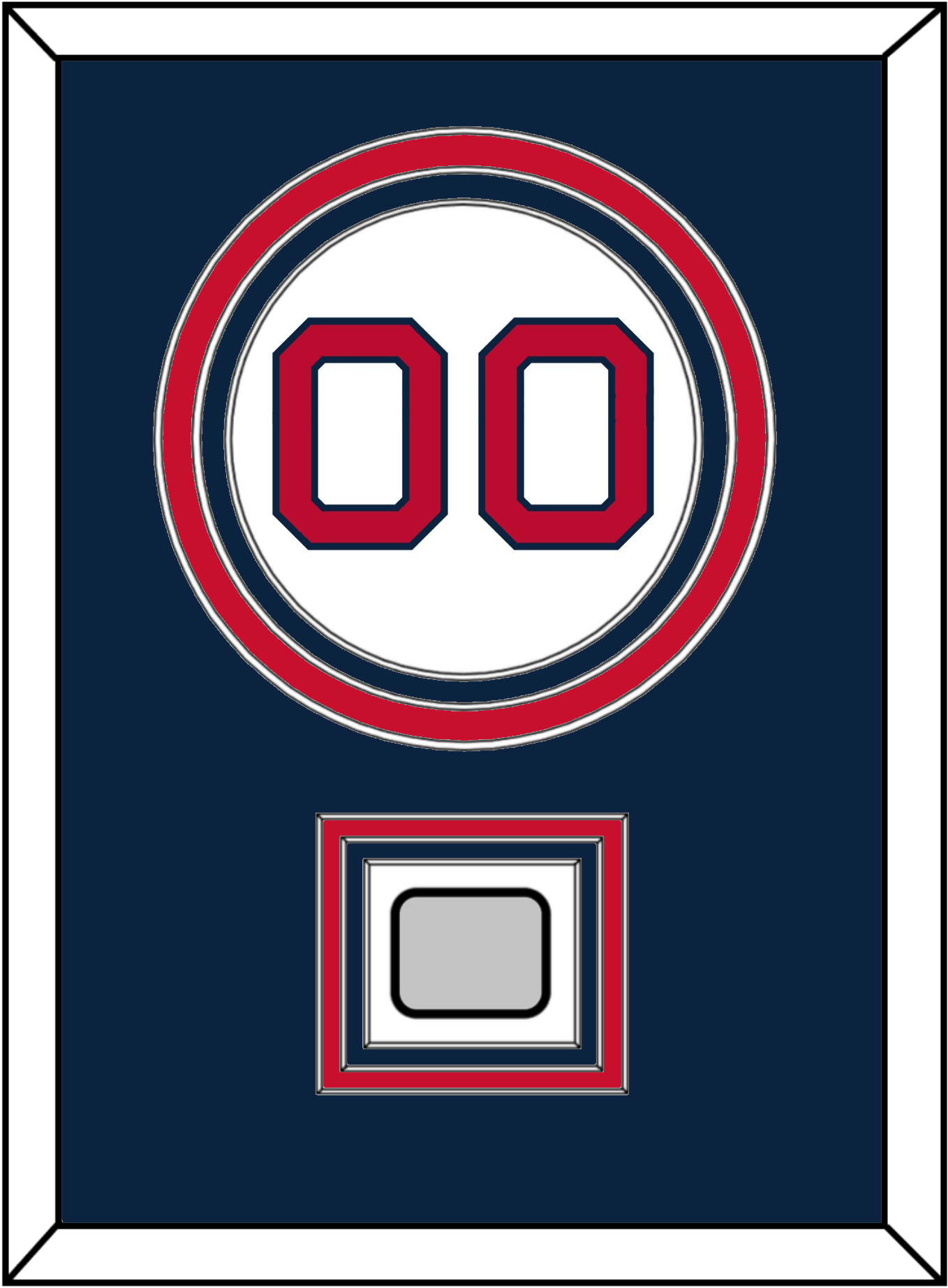 Boston Number & World Series Champions Patch - Home White - Premier Tier 3