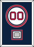 Boston Number & World Series Jersey Patch - Home White - Triple Mat 3