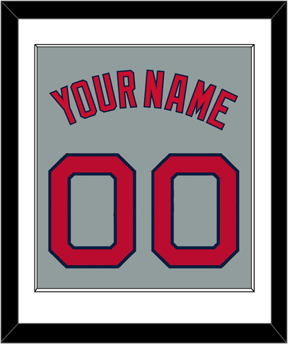 Boston Name & Number - Road Gray - Essential Tier 1