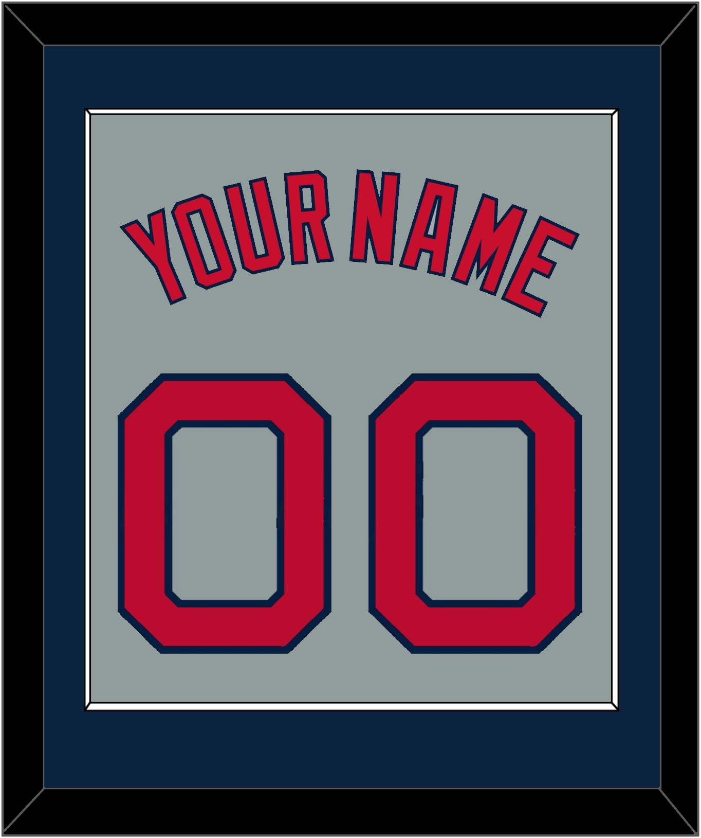 Boston Name & Number - Road Gray - Essential Tier 3