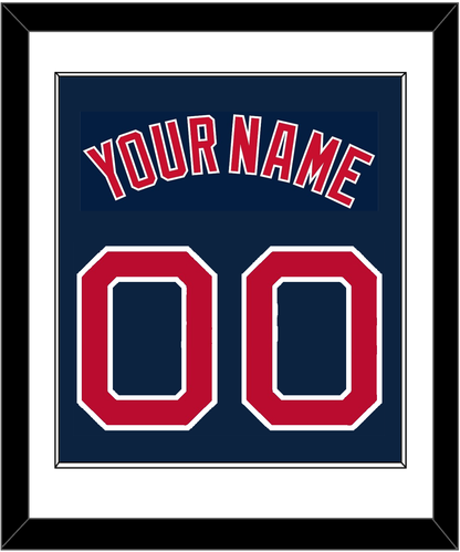 Boston Name & Number - Alternate Road Blue - Essential Tier 1