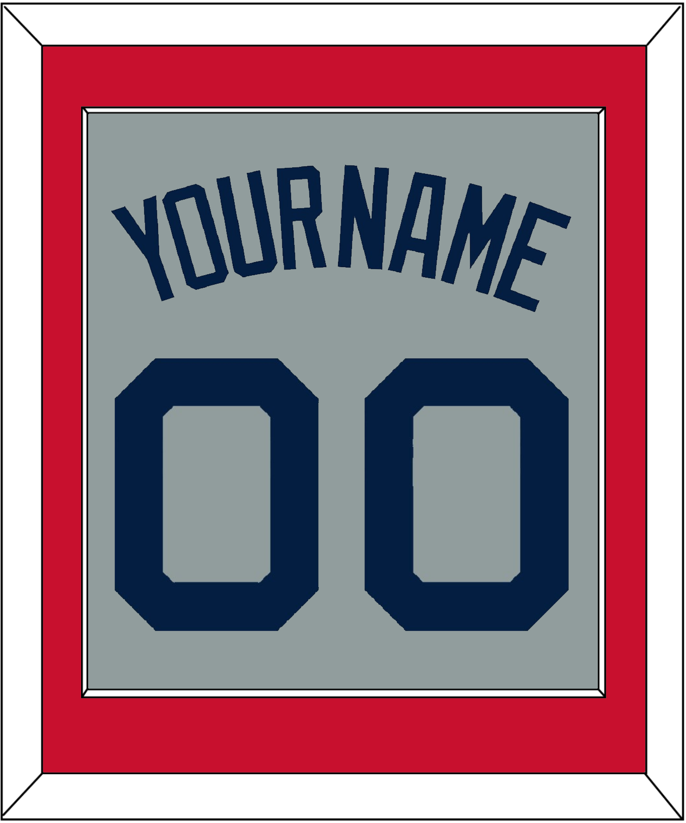 Boston Name & Number - Road Gray (2009-2013) - Essential Tier 2