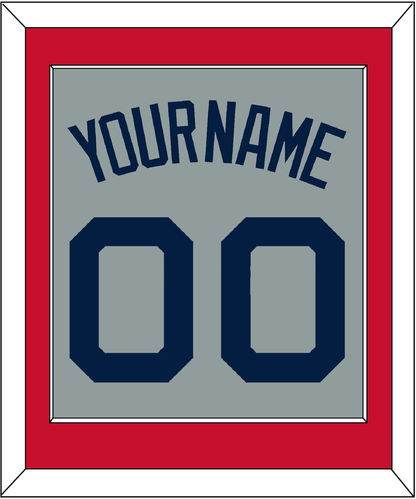 Boston Name & Number - Road Gray (2009-2013) - Essential Tier 2
