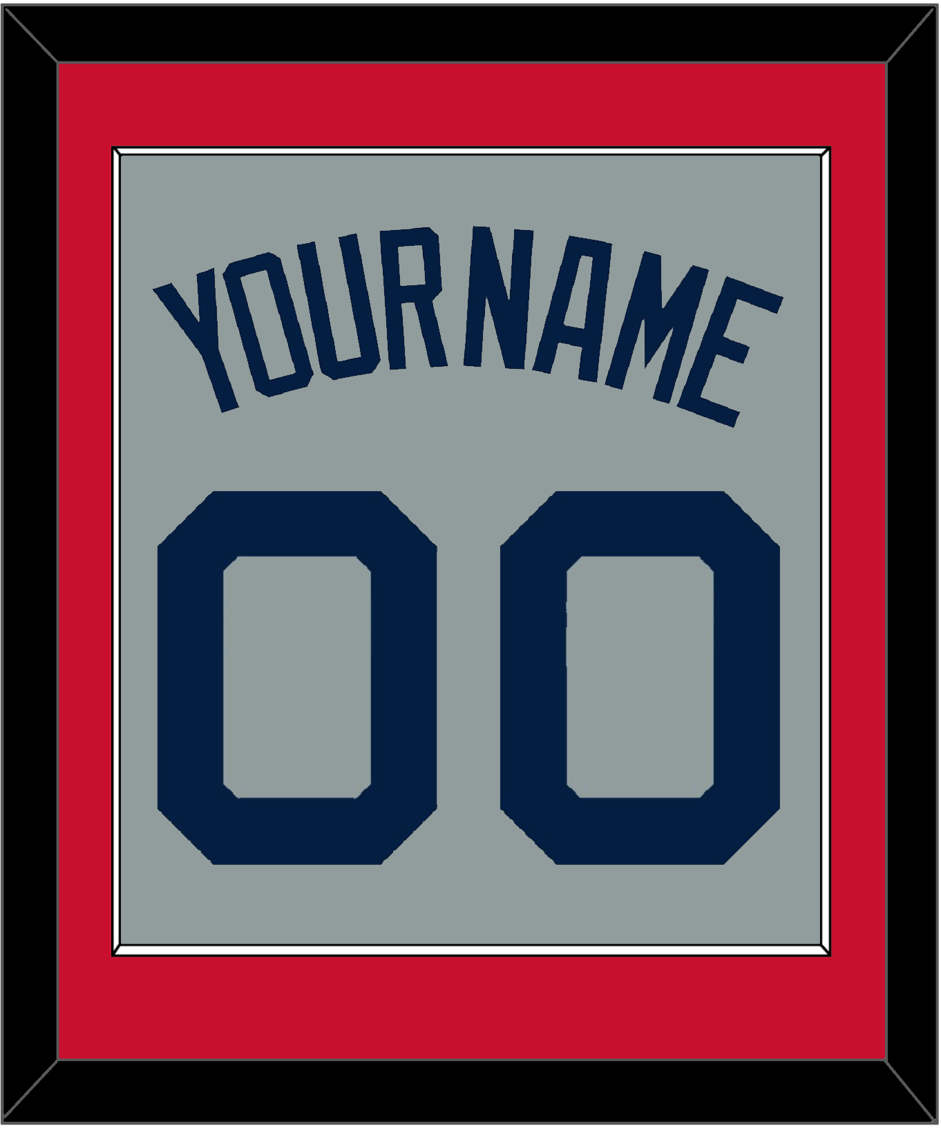 Boston Name & Number - Road Gray (2009-2013) - Essential Tier 2