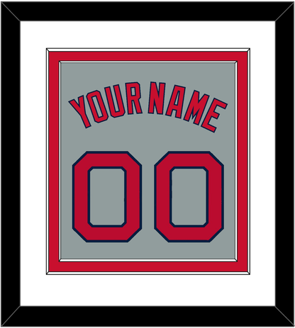 Boston Name & Number - Road Gray - Signature Tier 1