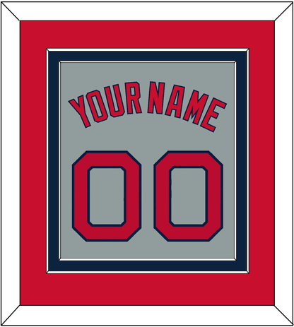 Boston Name & Number - Road Gray - Signature Tier 3