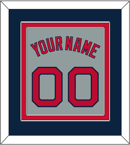 Boston Name & Number - Road Gray - Signature Tier 4