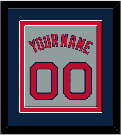 Boston Name & Number - Road Gray - Signature Tier 4